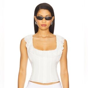 Guizio Paloma Top in White NWOT